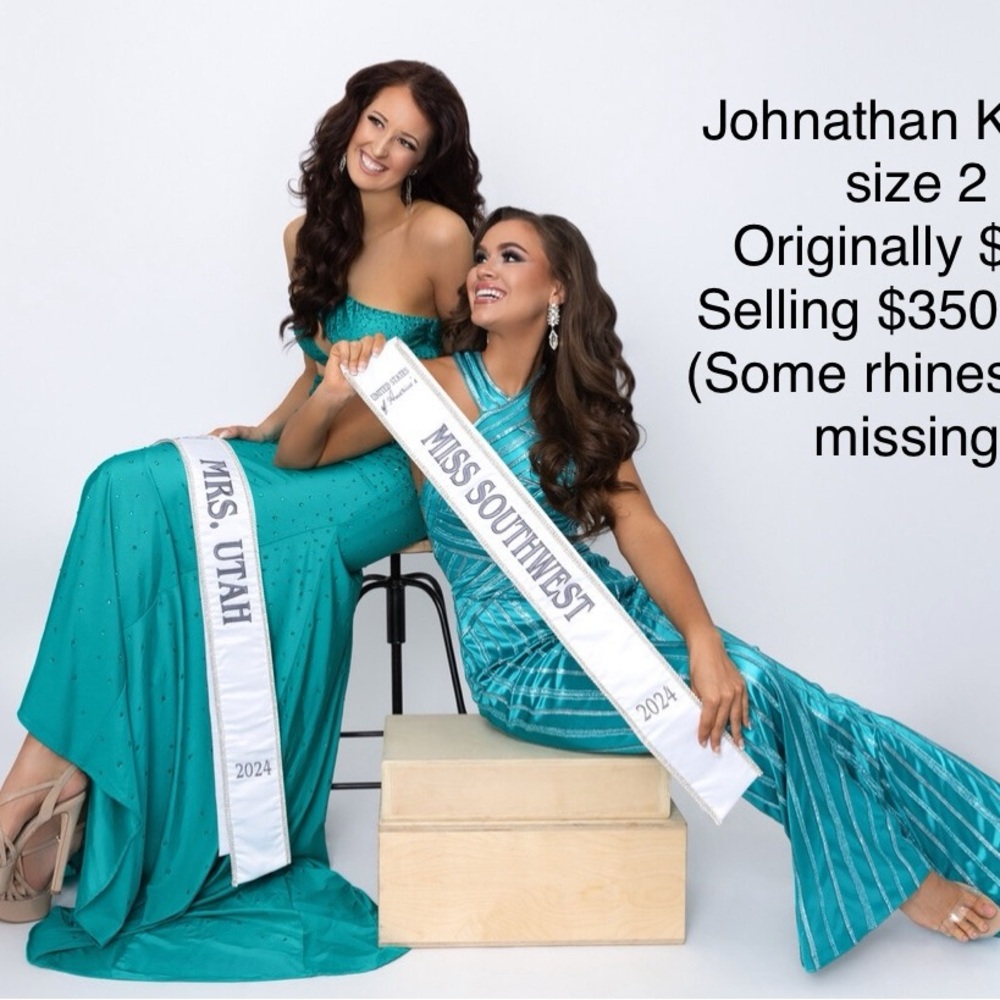 Johnathan Kayne Teal Prom Dresses